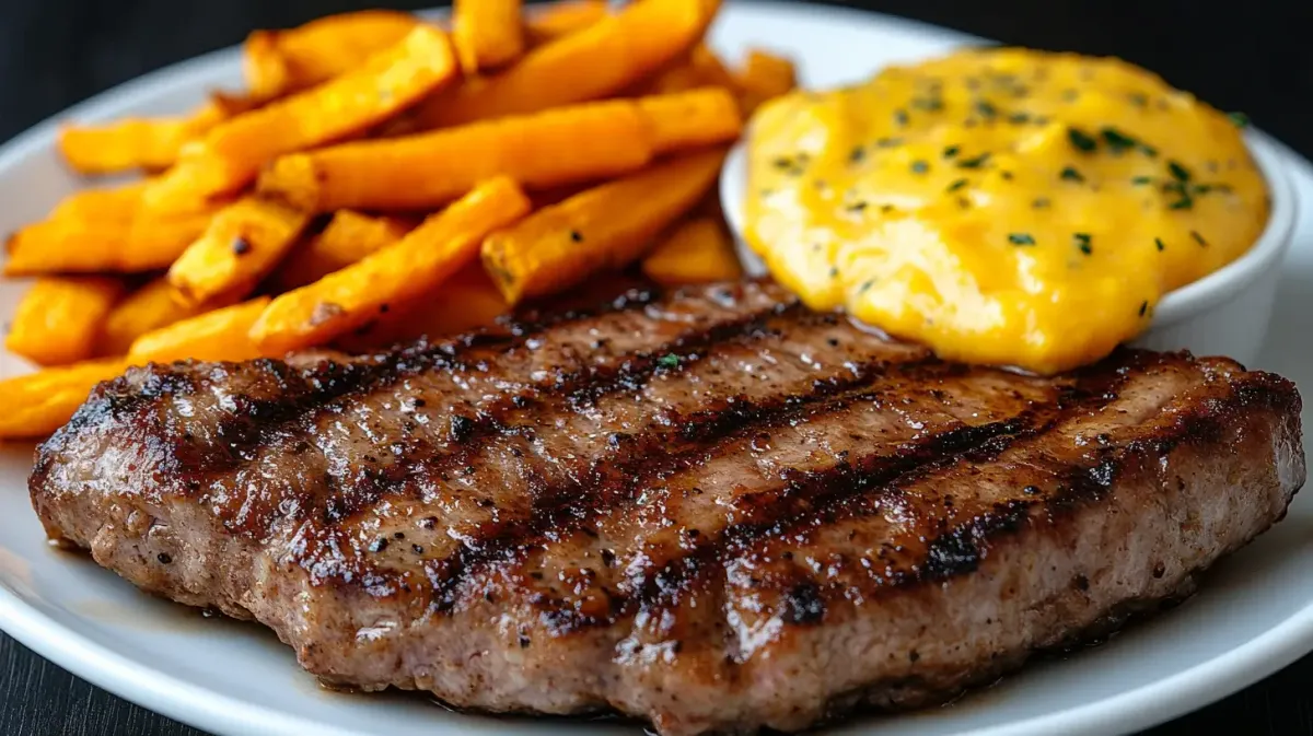 Frozen Pork Chops with Coconut Curry Sauce and Sweet Potatoes