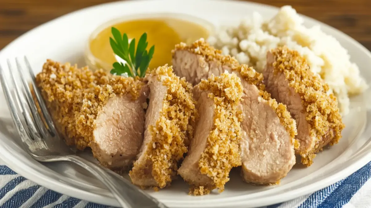 juicy Oven Baked Pork Chops using Panko Bread Crumbs