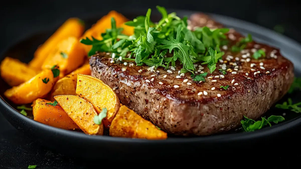 Ancho Chili Pork Chops with Roasted Sweet Potatoes