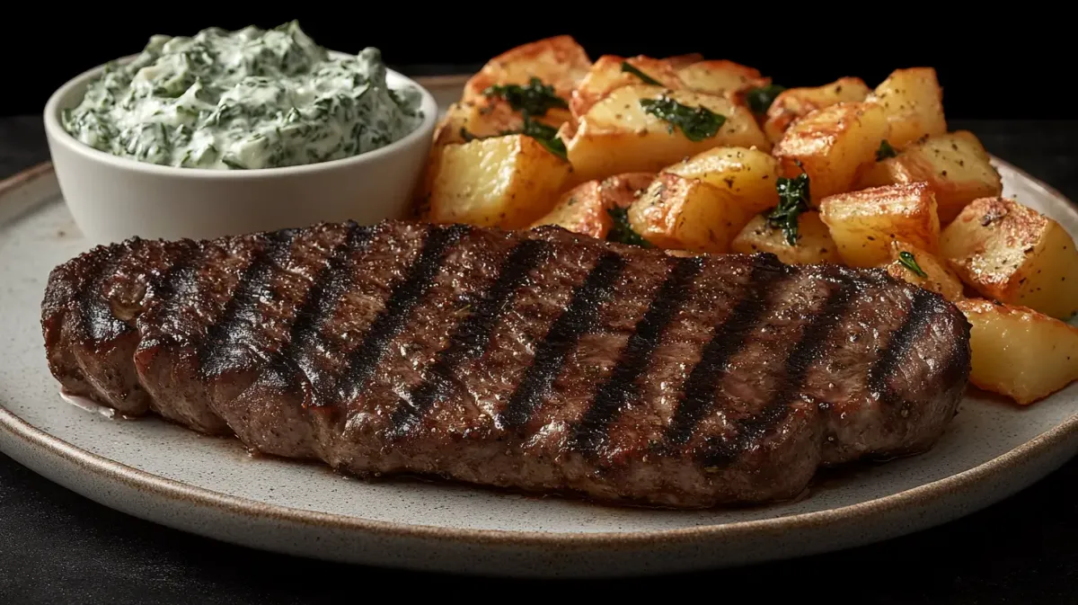 Baked Pork Chops with Tzatziki and Lemon Potatoes