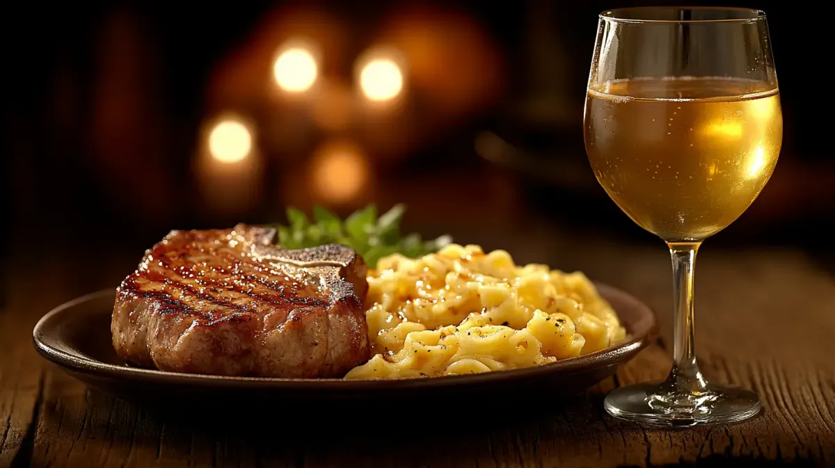 German Pork Chops with Apple Cider and Spaetzle
