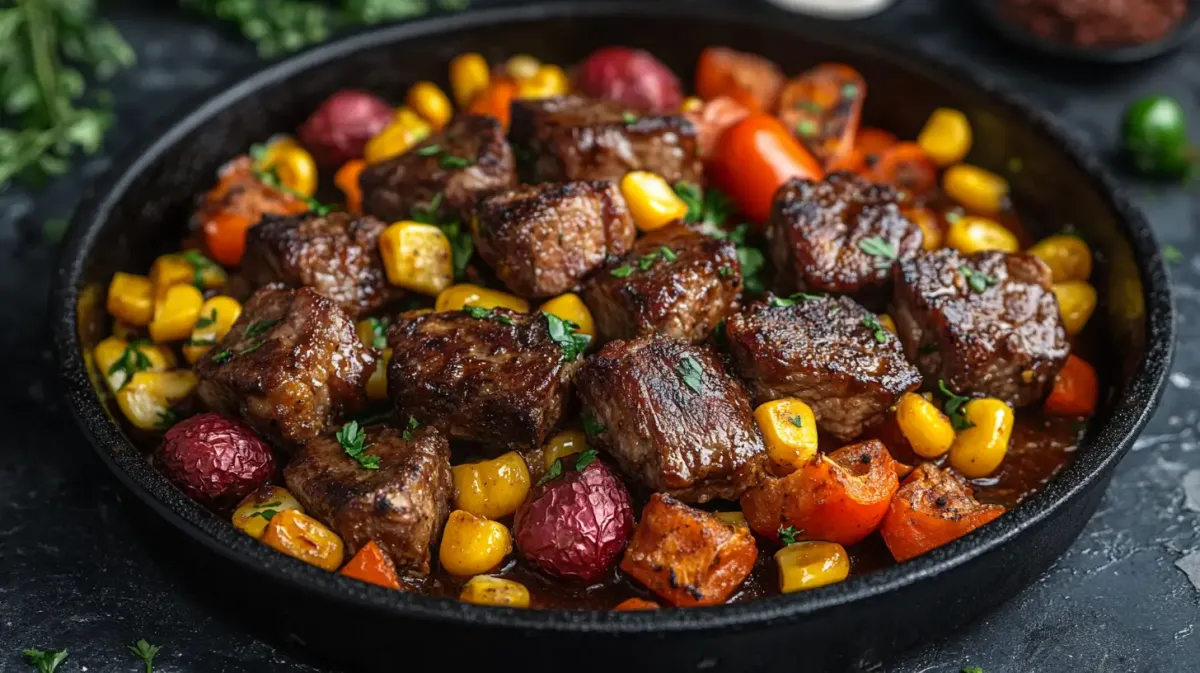 Mexican Pork Chops with Sweet Corn and Peppers