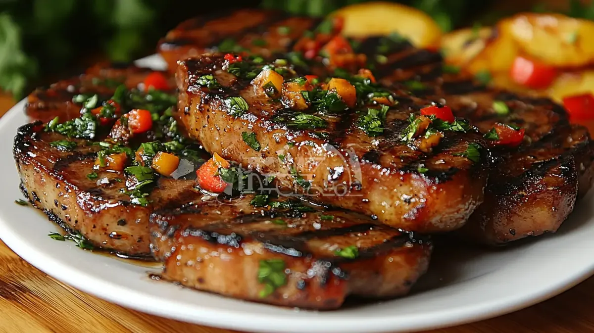 Pan-Fried Pork Chops with Truffle Butter