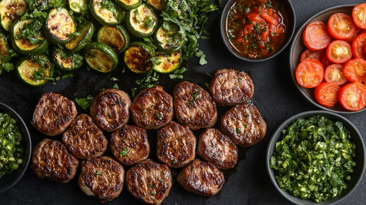Sheet Pan Mediterranean Pork Chops with Zucchini and Peppers