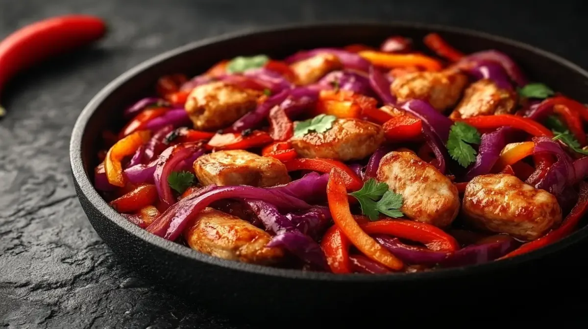 Spicy Gojujang Pork Chops with Cabbage Stir-Fry