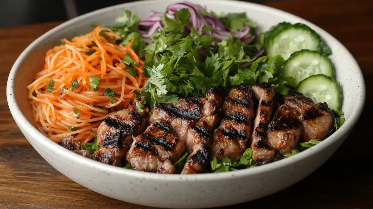 Vietnamese Lemongrass Pork Chops with Vermicelli