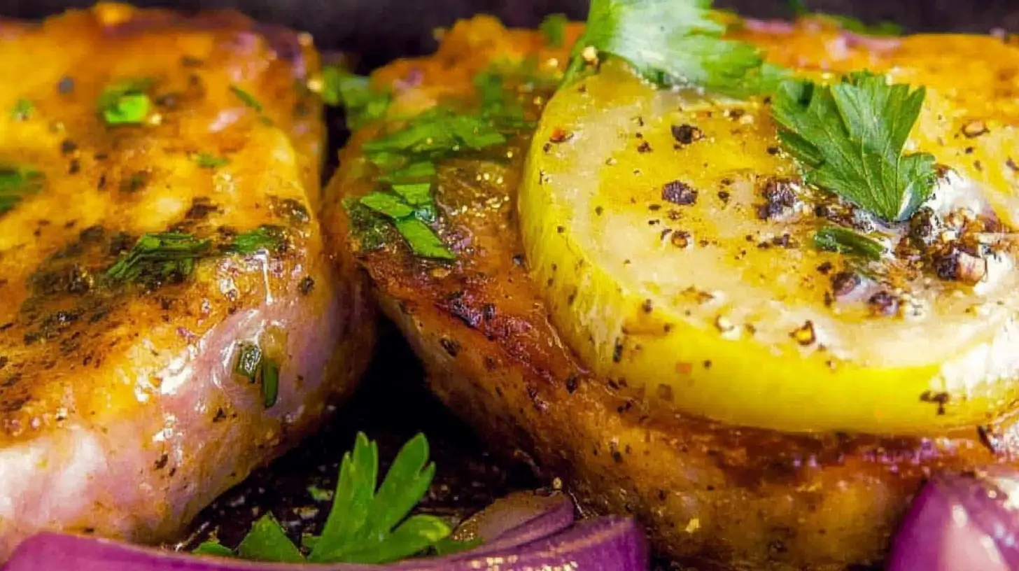 Healthy Air Fryer Pork Chops with No Breading Post feature image