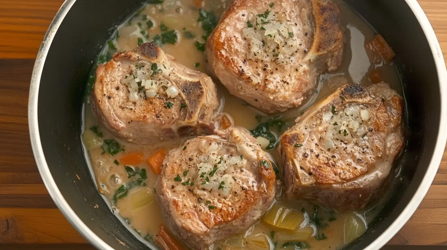 Oven-Baked Boneless Pork Chops with Onion Soup Mix