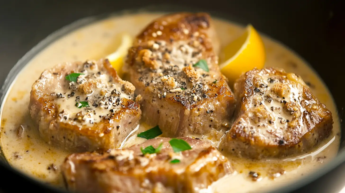 Pork Chops with Mustard Cream Sauce