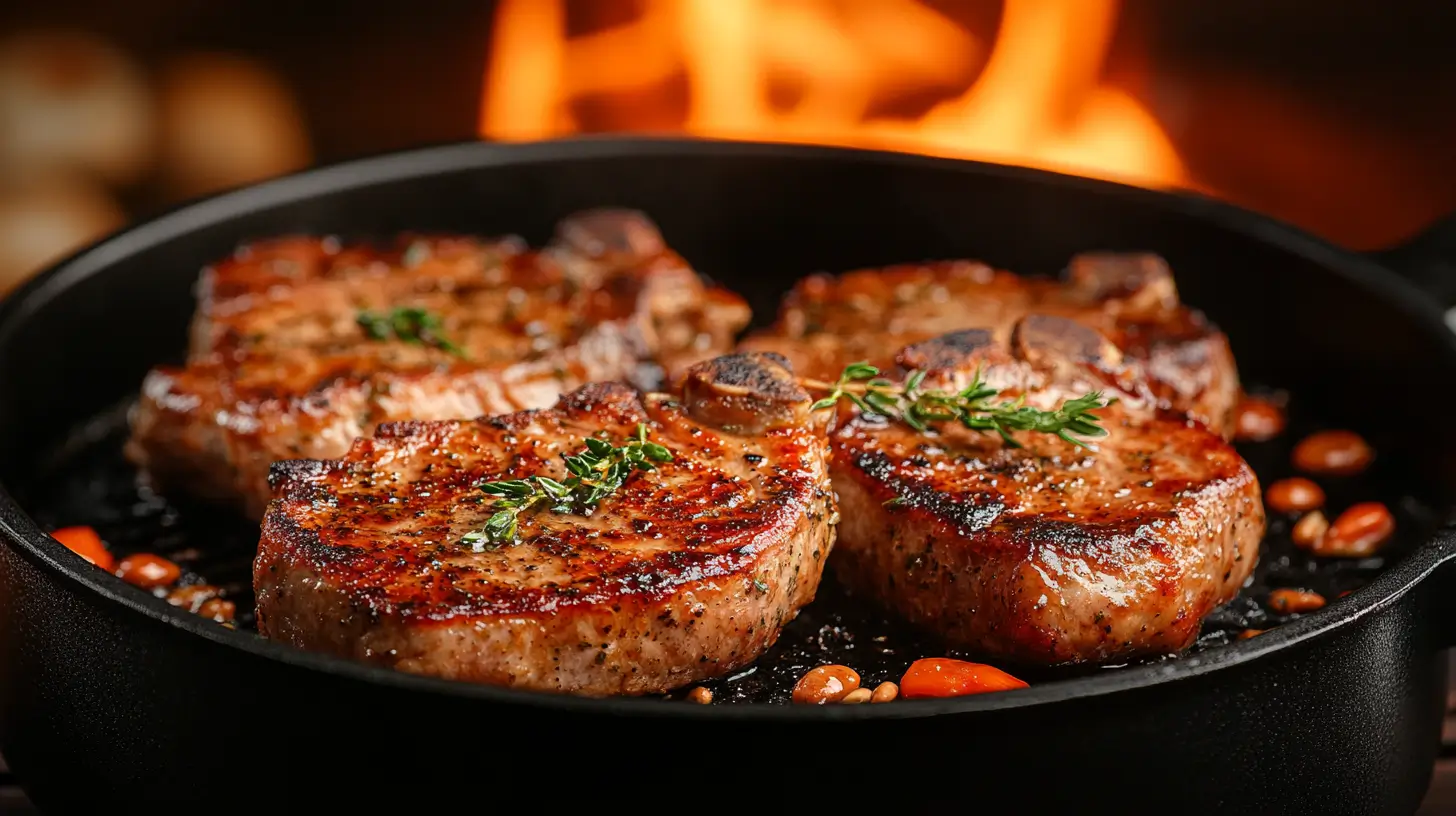 Air Fryer Pork Chops with Herb de Provence Coating