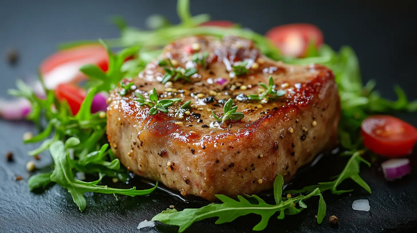 Baked Pork Chops with Cumin and Mustard Seed
