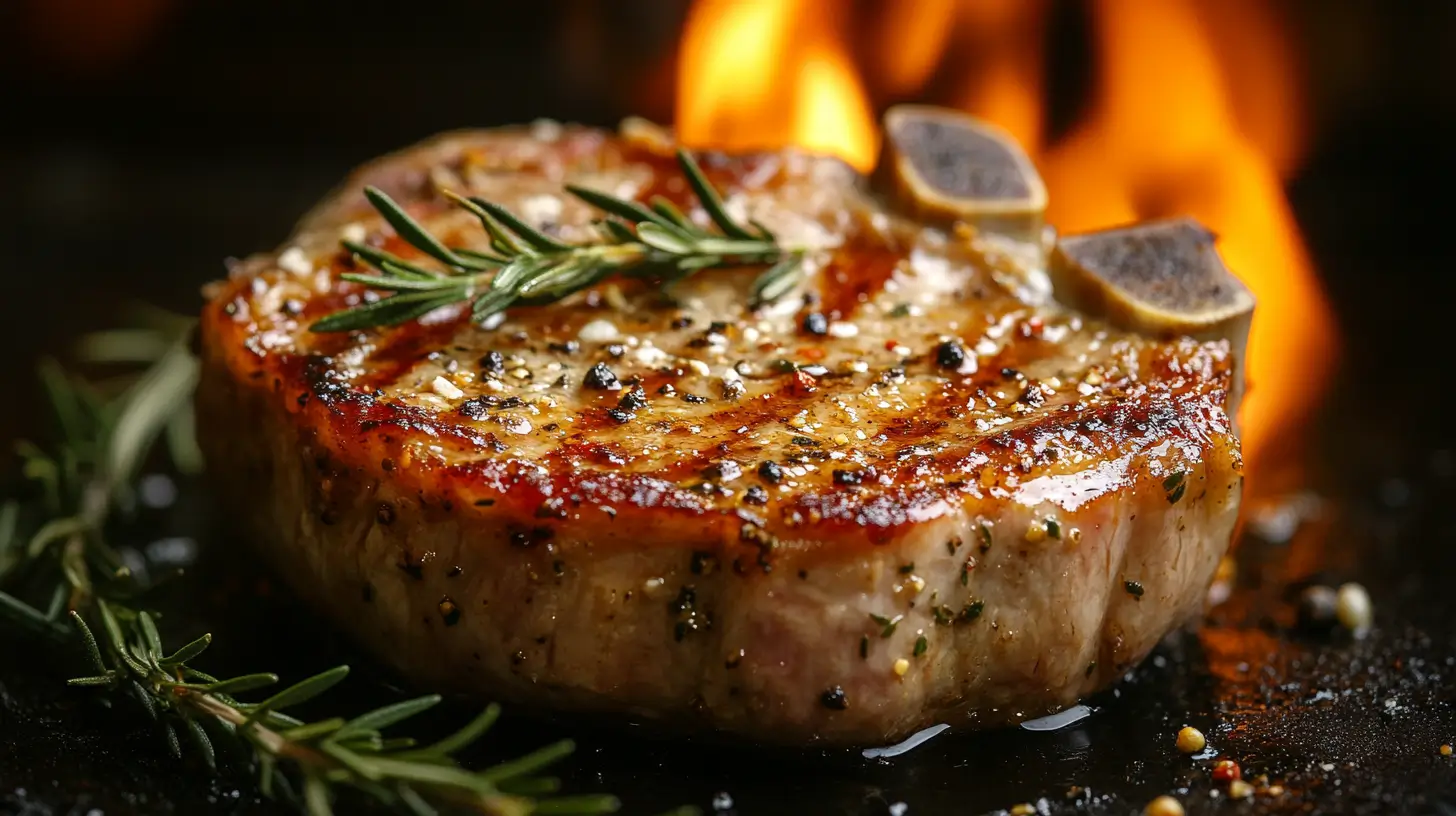 Calories in Pork Chops with BBQ Sauce vs Dry Rub