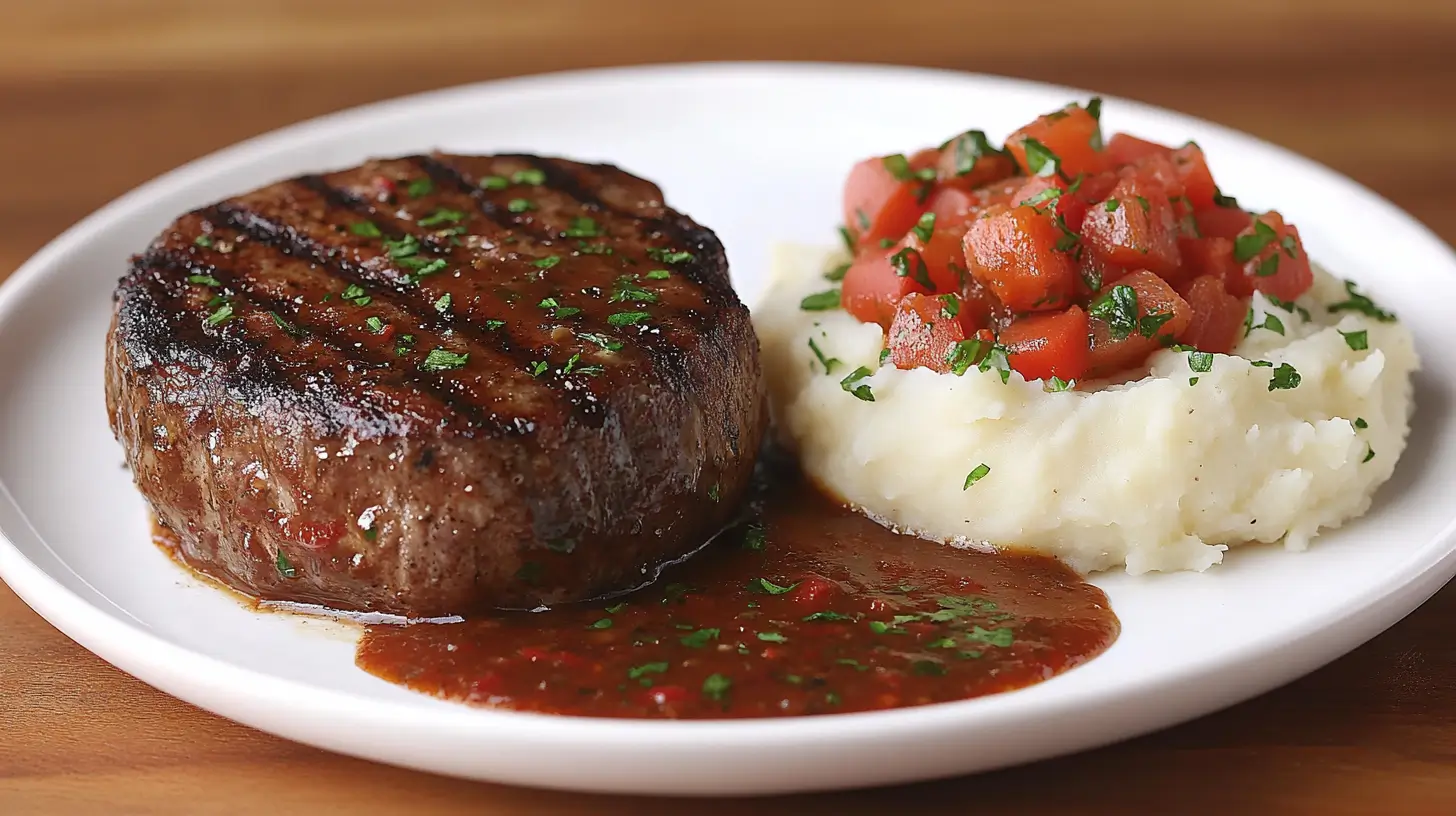 Calories in Pork Chops with Mashed Potatoes and Gravy