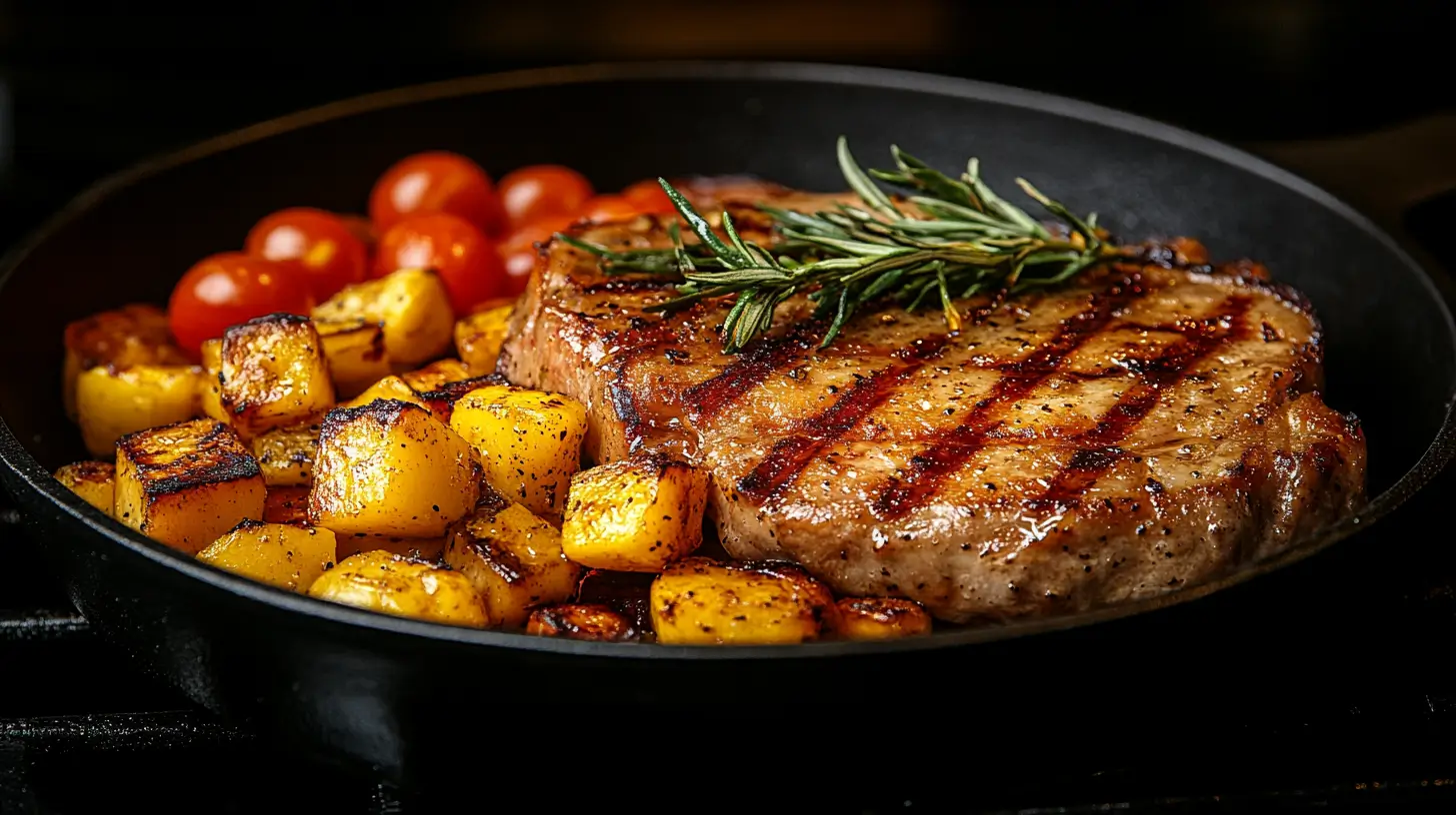 Fat in Pork Chops Cooked in Butter vs Vegetable Oil