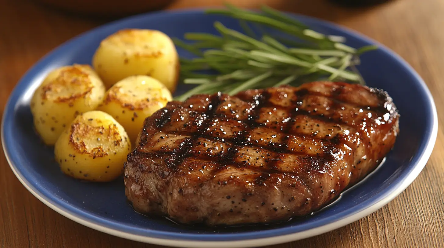 German Pork Chops with Rye Bread Stuffing