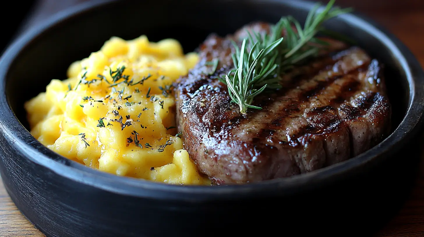 German Pork Chops with Savory Herb Spaetzle
