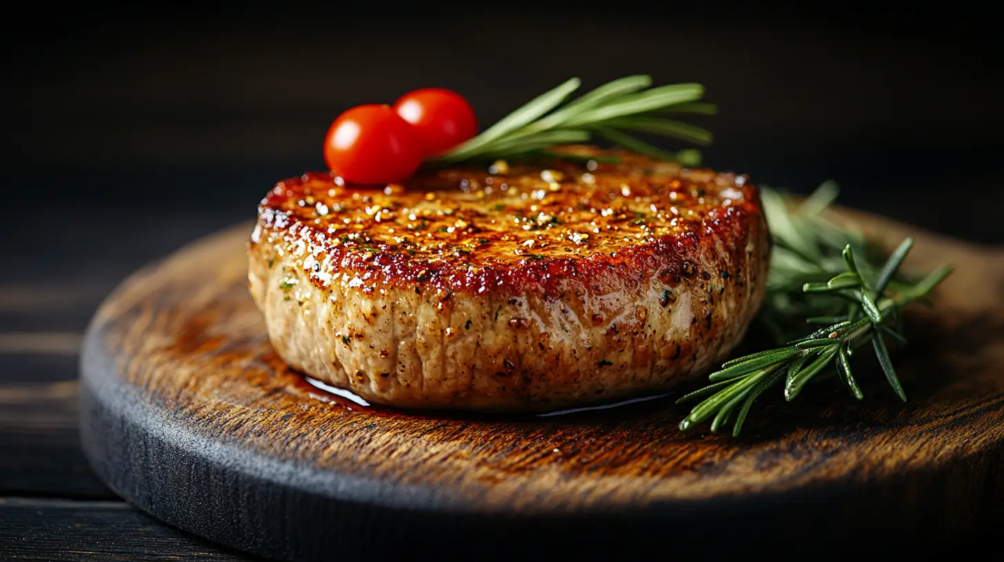 How to Air Fry Boneless Pork Chops with Garlic Herb Rub