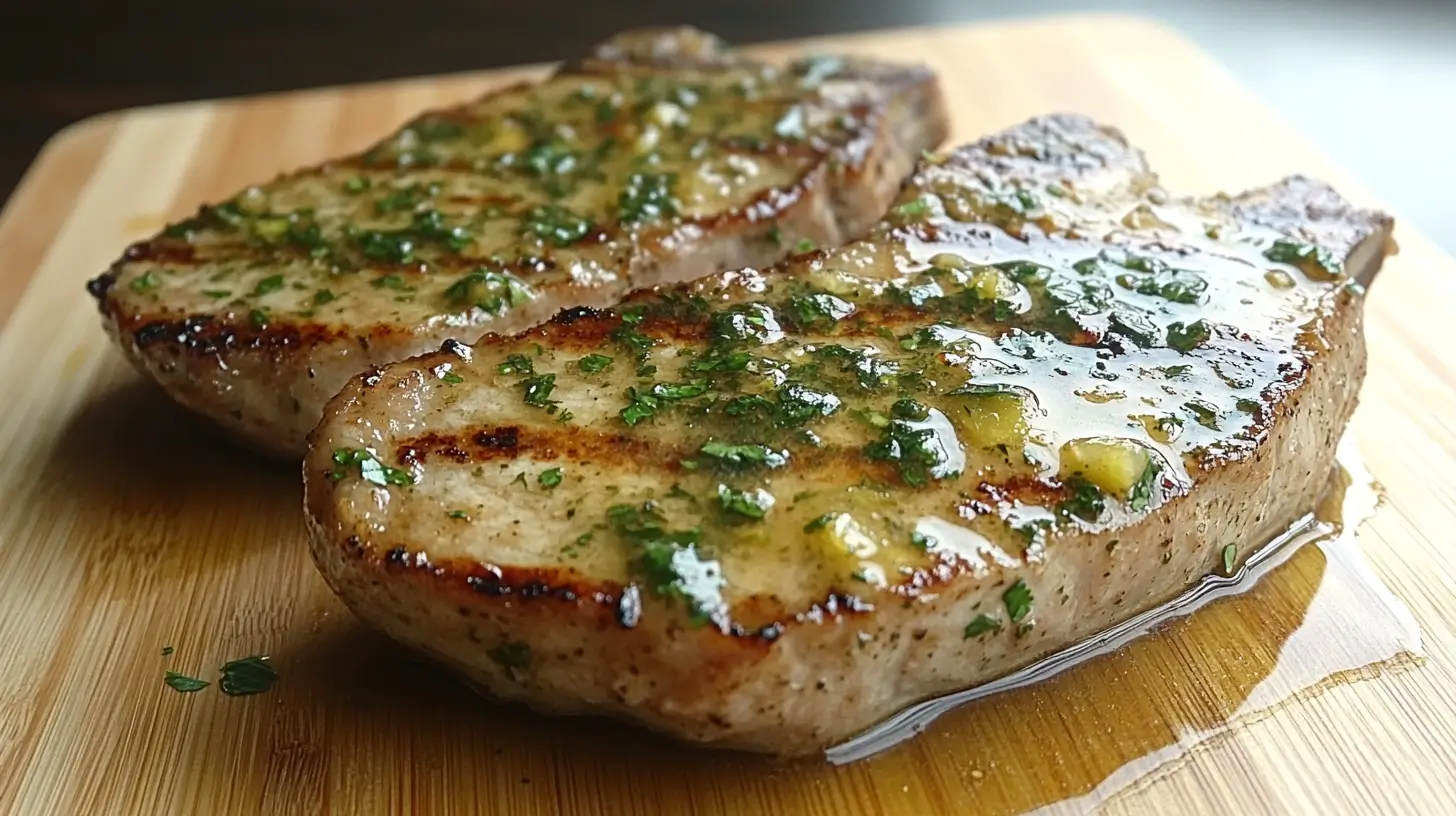 How to Grill Pork Chops with Pineapple Glaze and Cilantro