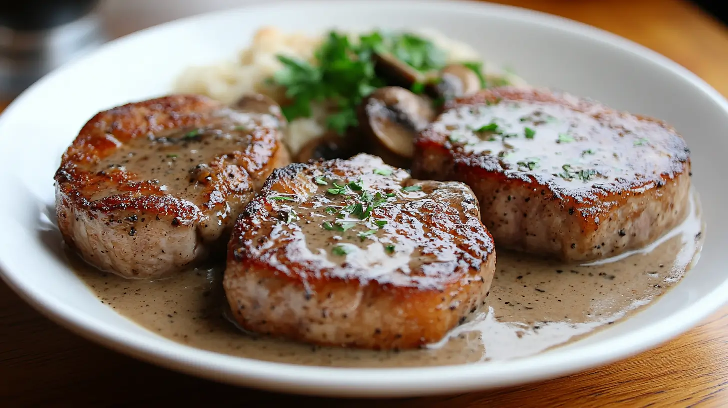 Italian Pork Chops with Mushroom Marsala Sauce