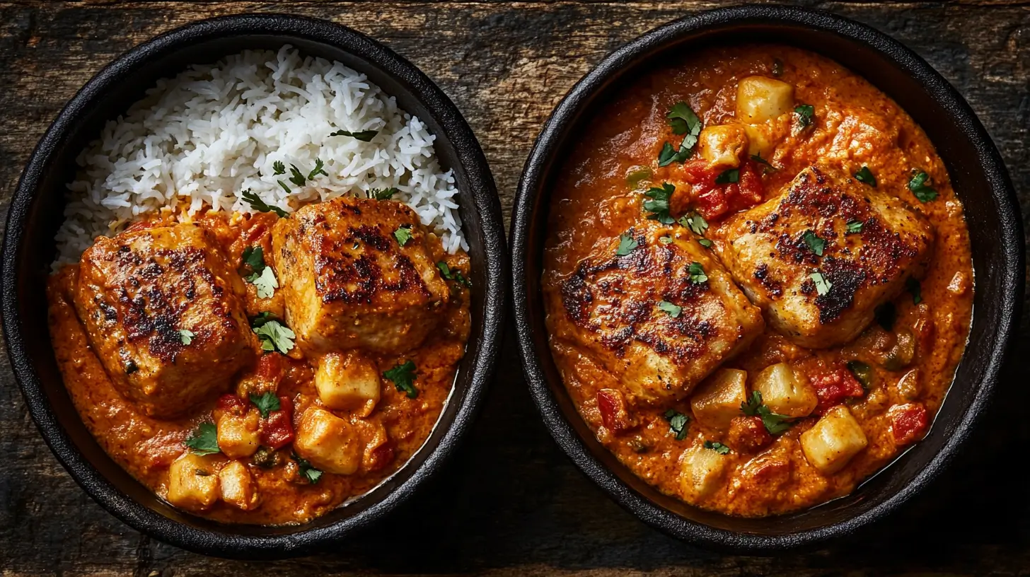 Pork Chops in Korma-Style Cream Sauce