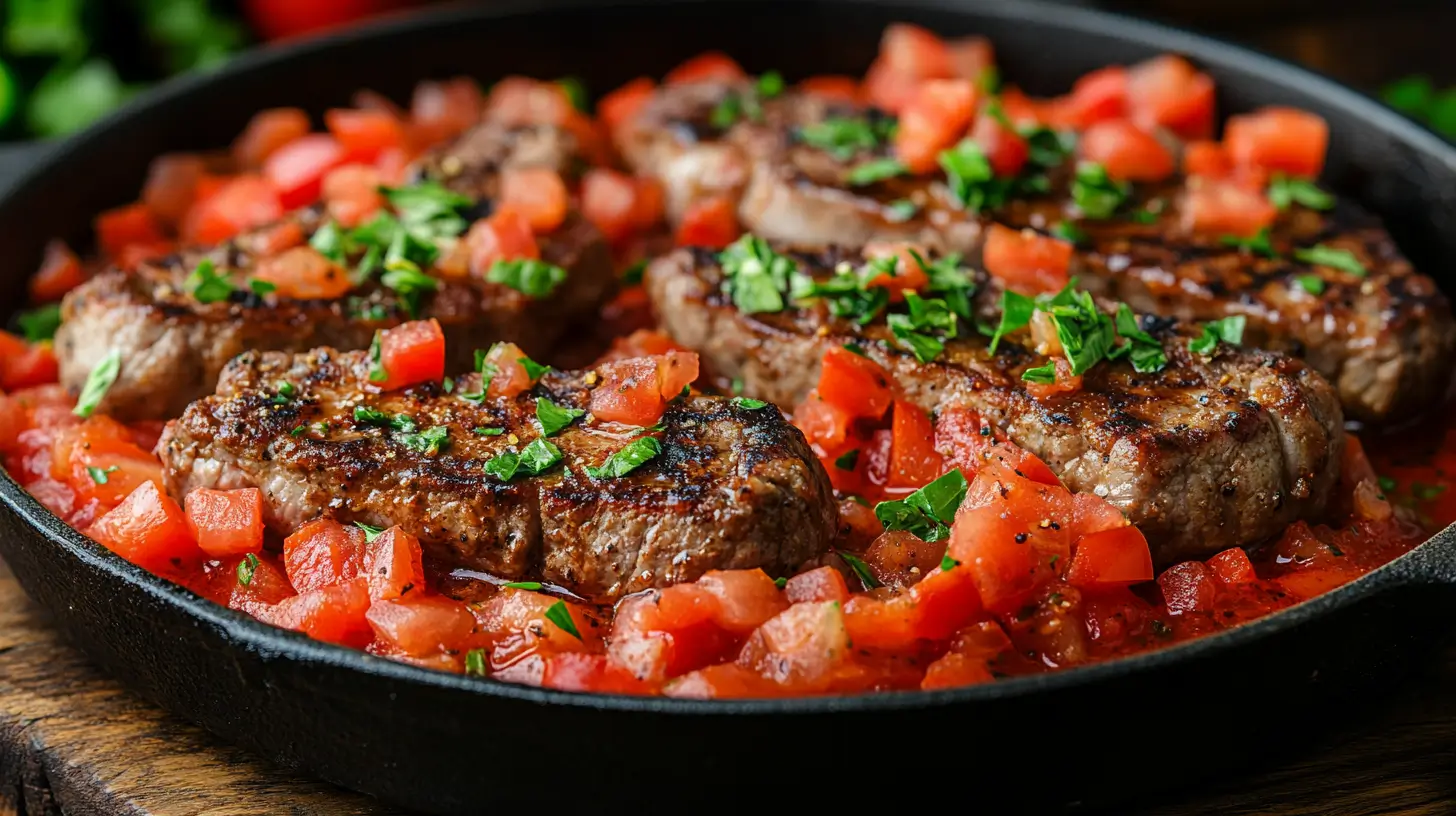Pork Chops in Spiced Tomato Gravy