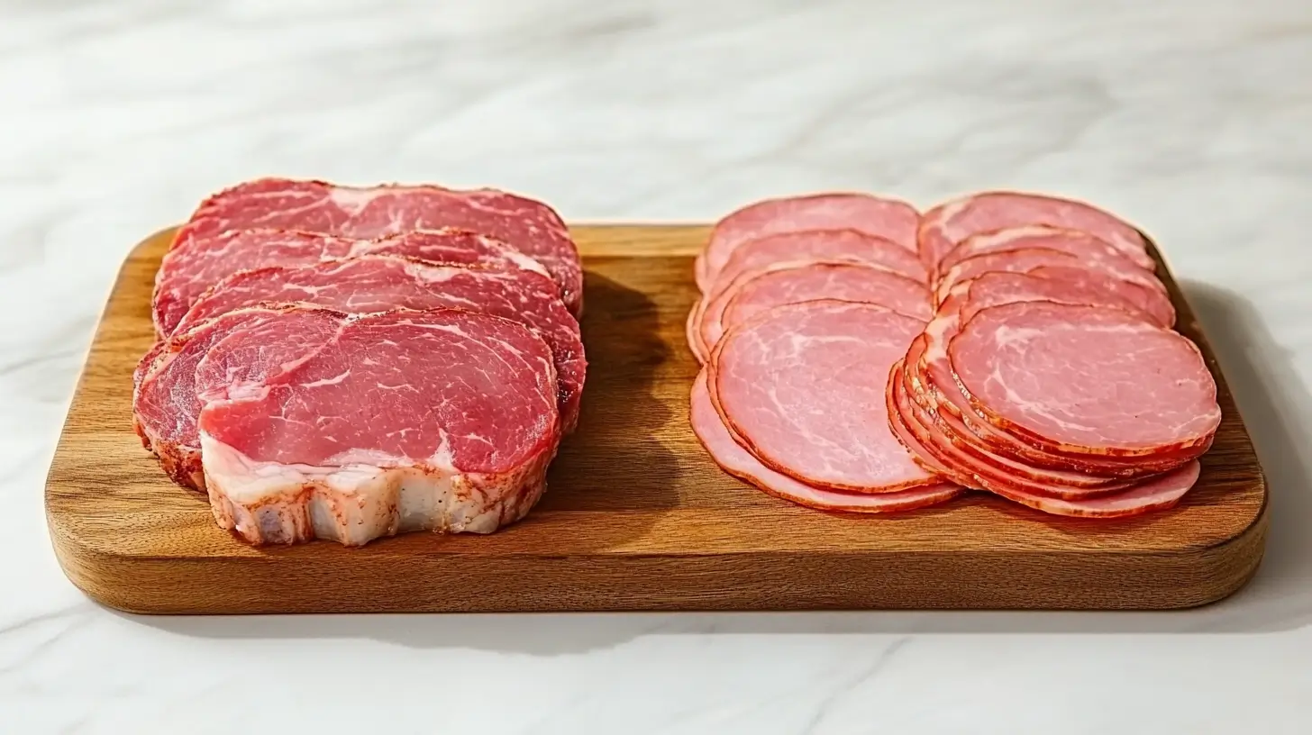 Pork Chops vs Ham Salt, Fat, and Calories Compared