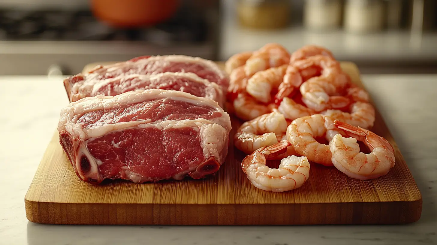 Pork Chops vs Shrimp Protein, Calories, and Fat