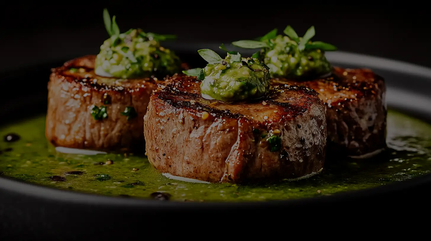 Pork Chops with Avocado Crema and Black Bean Salsa