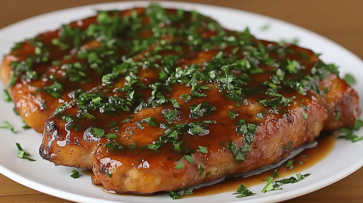 Pork Chops with Bavarian Ale Reduction