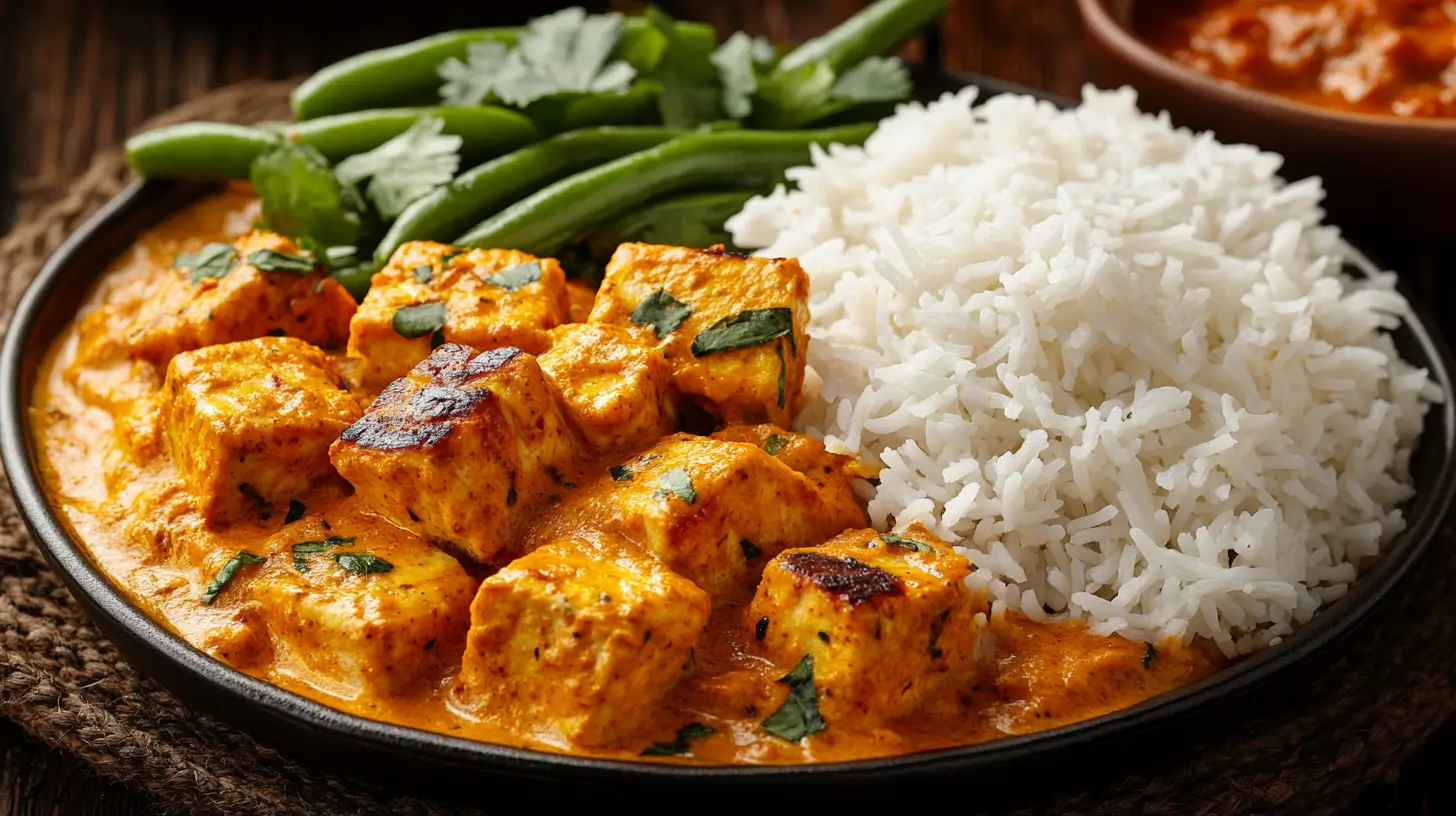 Pork Chops with Coconut Curry and Green Beans