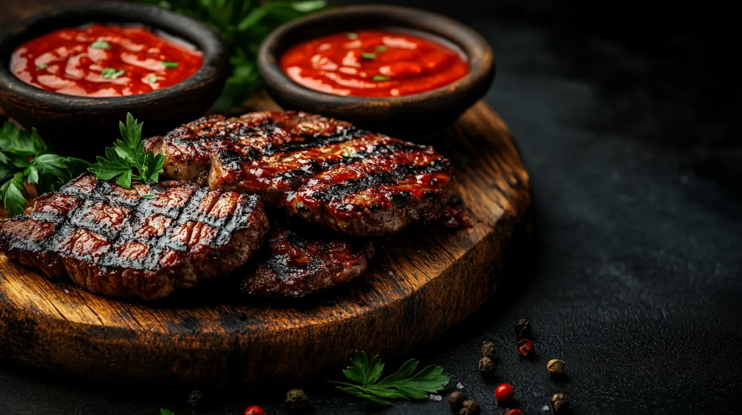 Pork Chops with Guava BBQ Sauce
