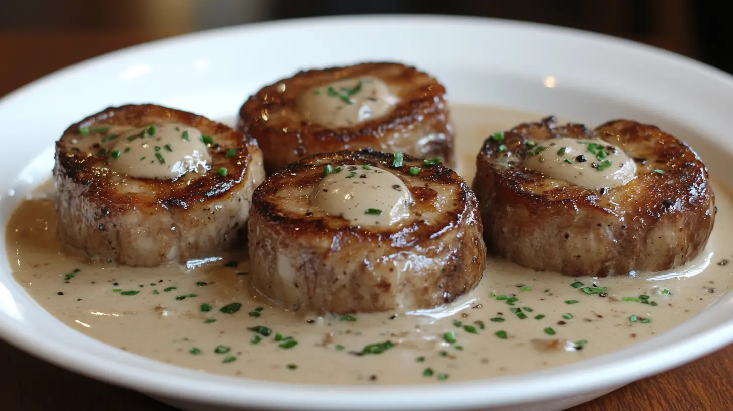 Protein in Pork Chops Cooked in Creamy Sauces