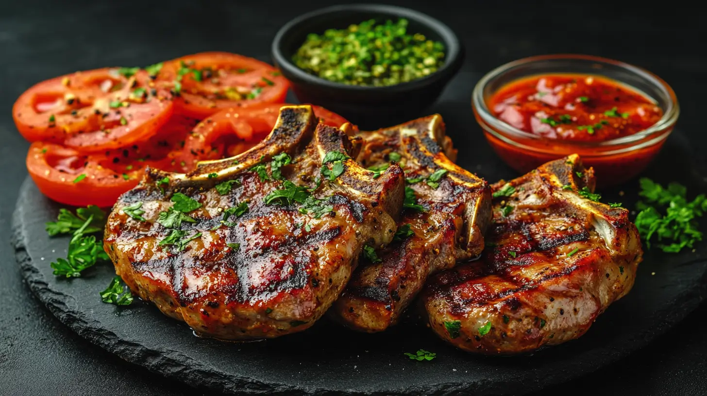 Protein in Pork Chops with BBQ Sauce