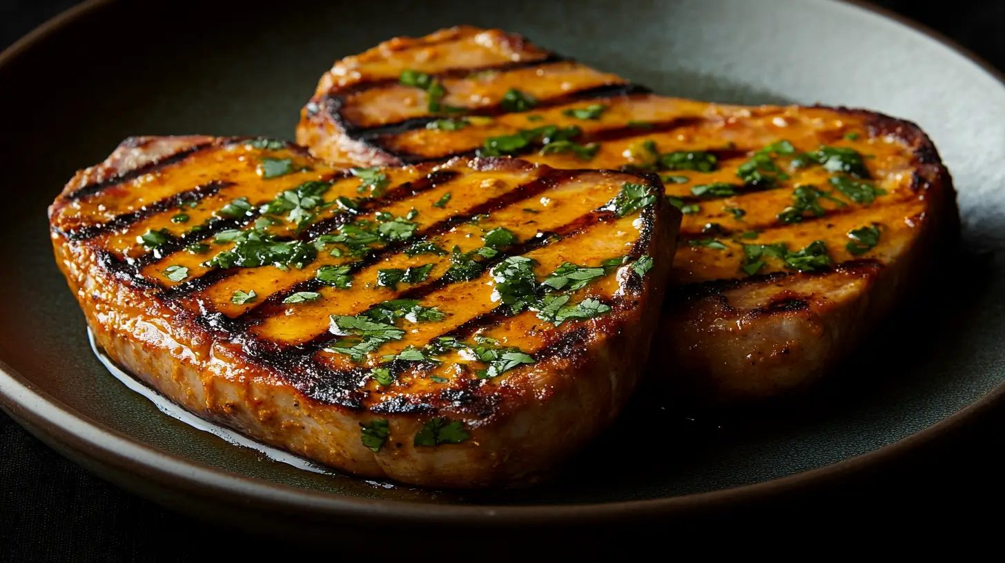 Tandoori Pork Chops with Yogurt Marinade