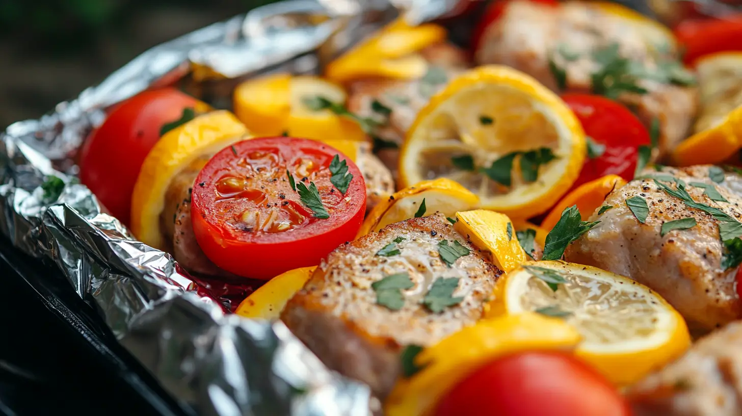How to Bake Pork Chops in Foil with Vegetables