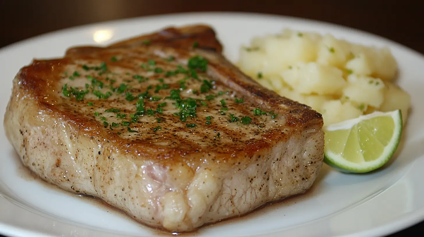 Baked Pork Chops with Caribbean Dry Rub and Lime Post image