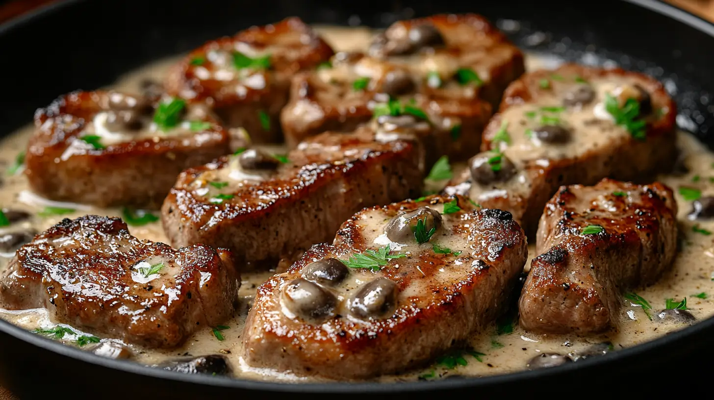 Fat in Slow Cooked Pork Chops with Cream Sauce Post image