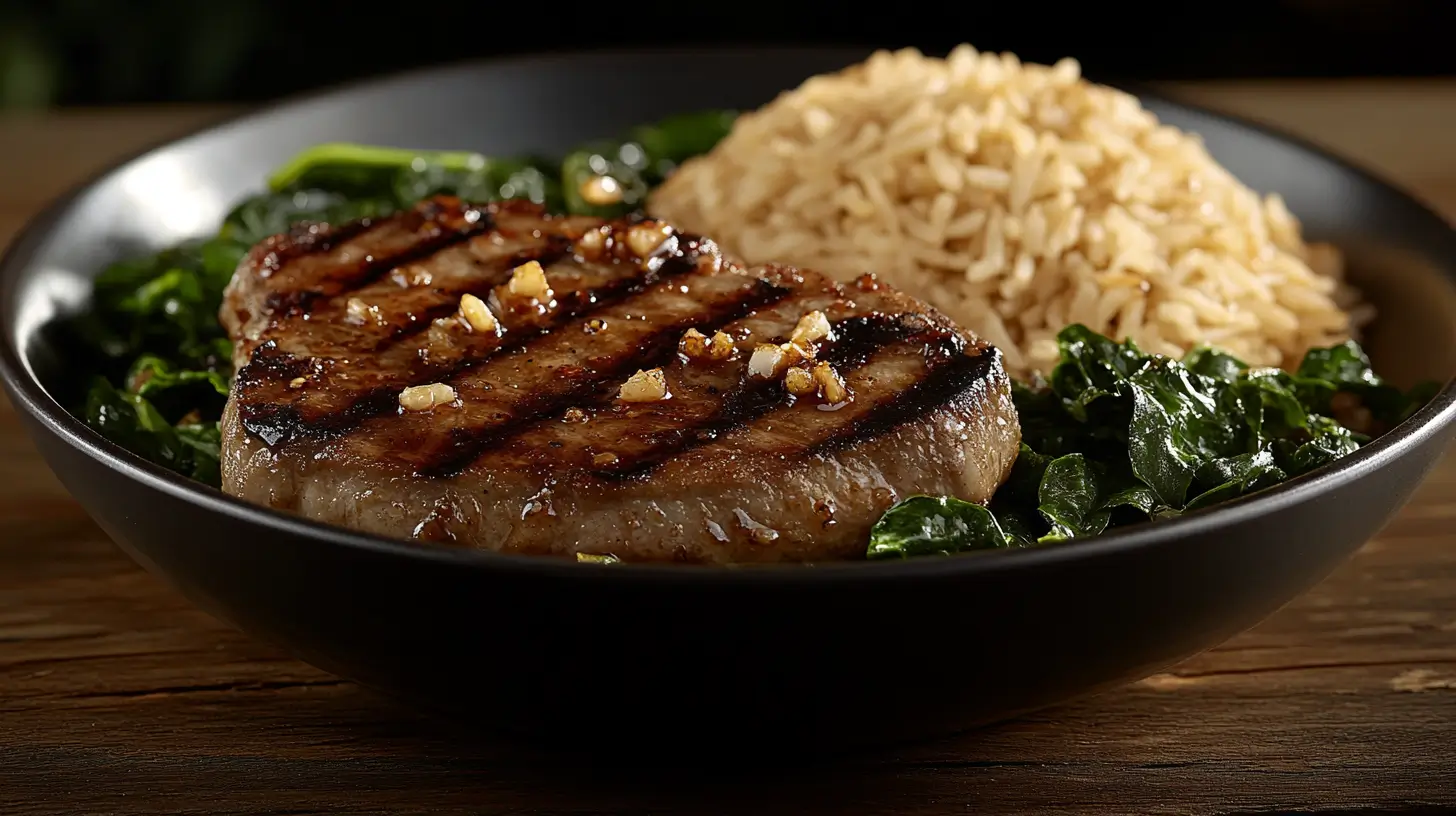 Garlic Chili Pork Chops with Jasmine Rice Post image