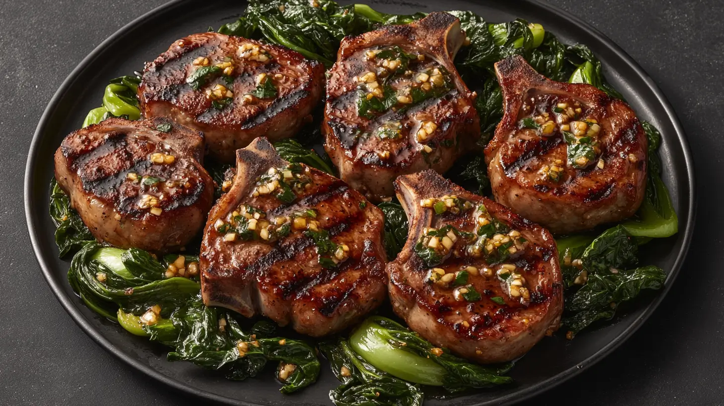 Honey Soy Pork Chops with Sautéed Bok Choy Post image