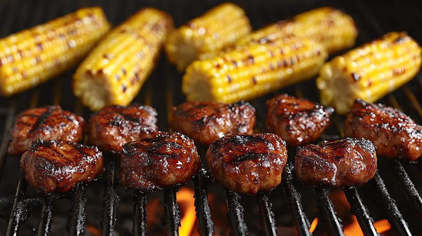How to Grill Pork Chops with Corn on the Cob in One Meal Post image