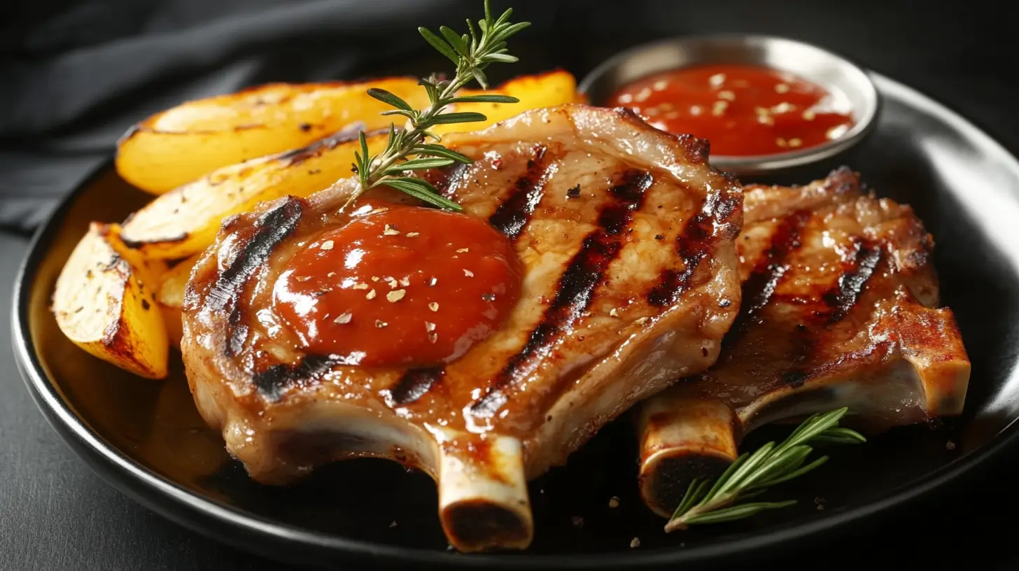 How to Make Grilled Pork Chops with Grill Marks Post image