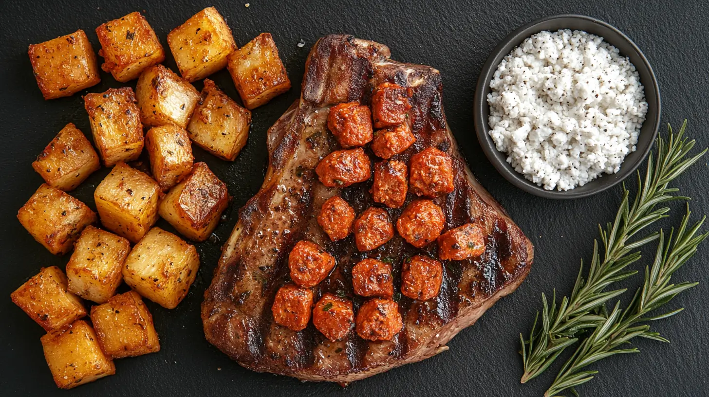 Pork Chops with Chorizo Stuffing and Cotija Post image