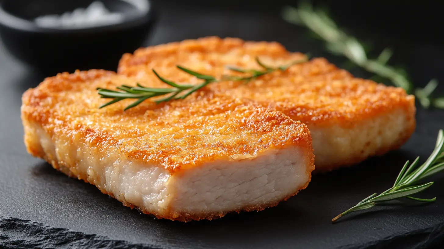 Protein in Pork Chops with Egg-Based Breading Post image