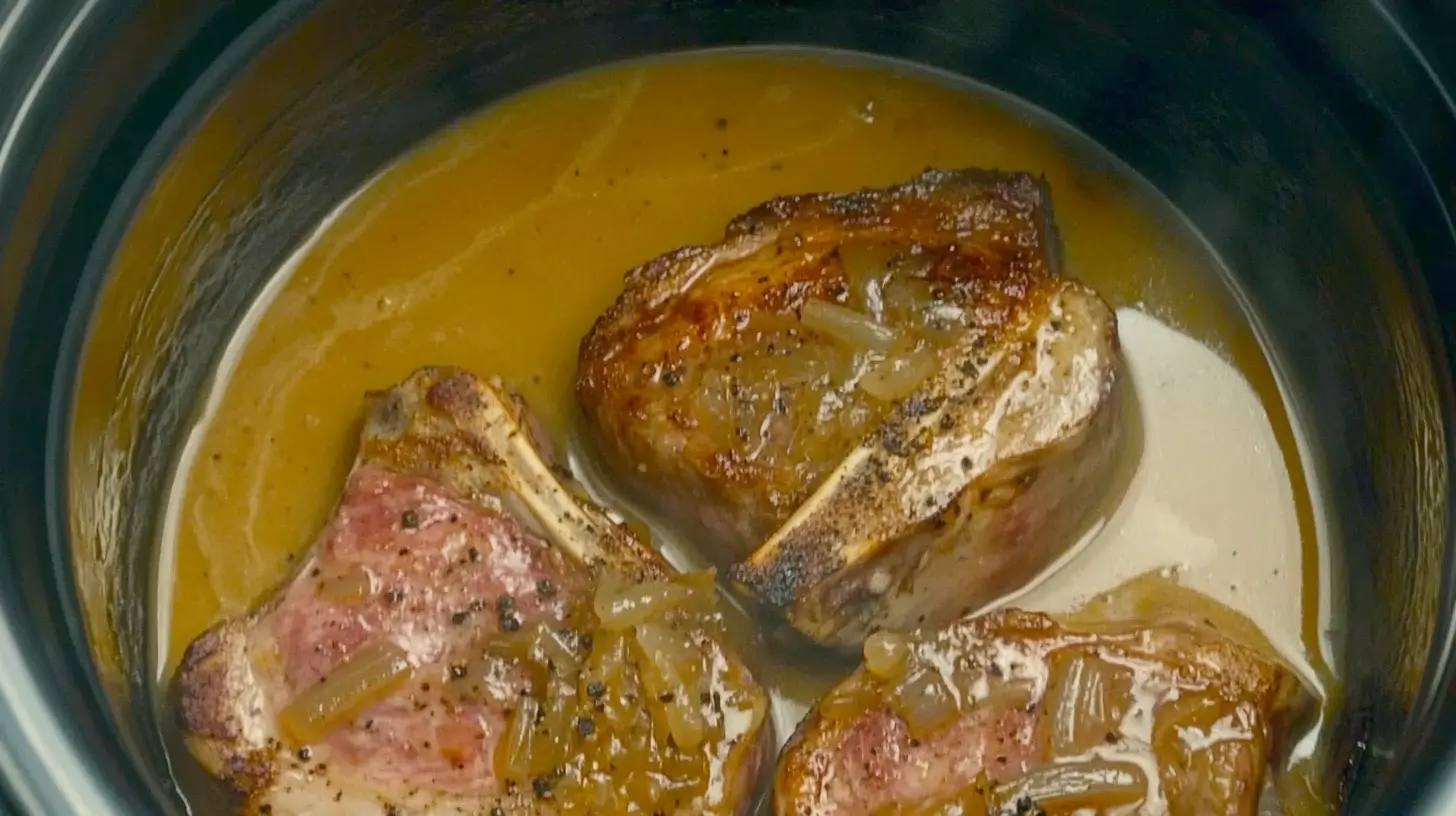 Smothered Pork Sirloin Chops with Onion Gravy