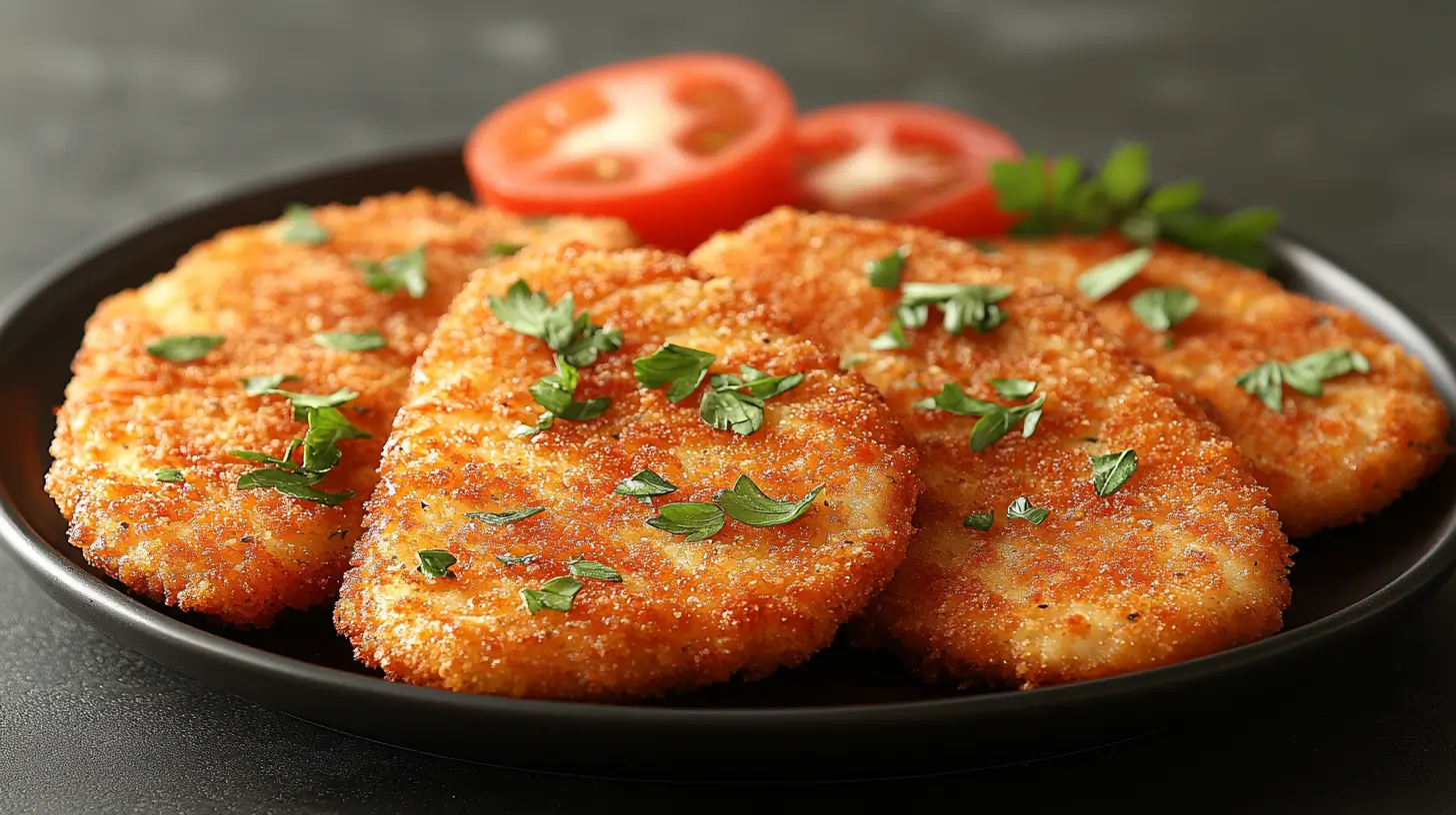 Italian Breaded Pork Chops with Parmesan and Herbs