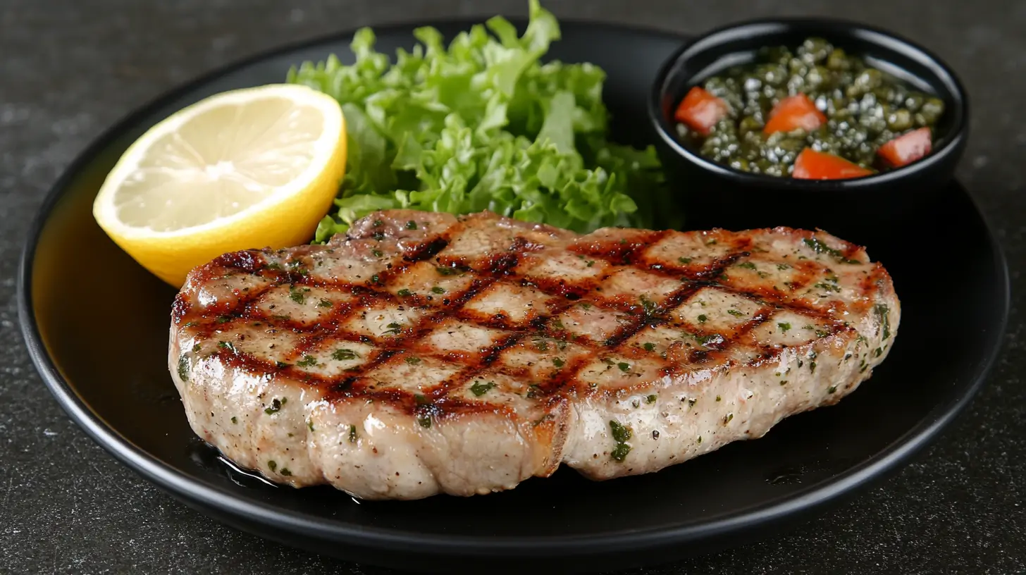 Italian Pork Chops with Lemon, Oregano, and Capers