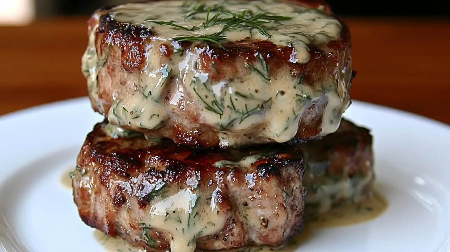 Pork Chops with Creamy German Dill Sauce