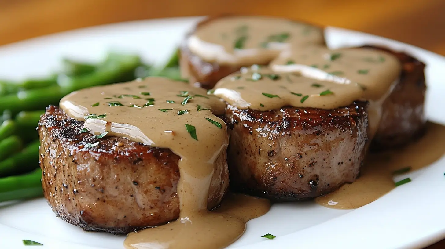 Pork Chops with Dijon Mustard Cream Sauce